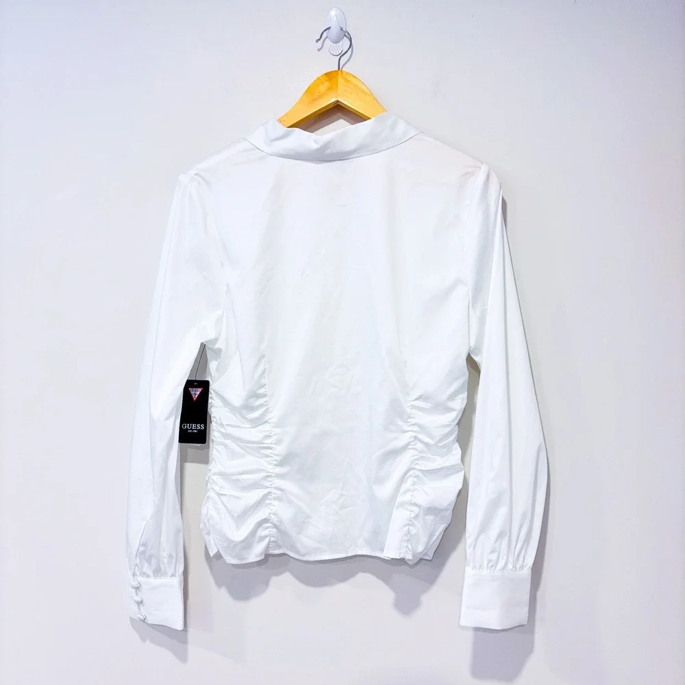 GUESS White poplin button down shirt | Minimalist‎ classic | Large - Picture 12 of 12